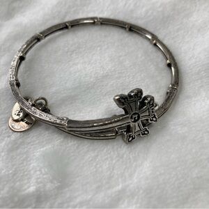 Alex and Ani Rafaelian Silver Cross Wrap Energy Bracelet / Bangle
